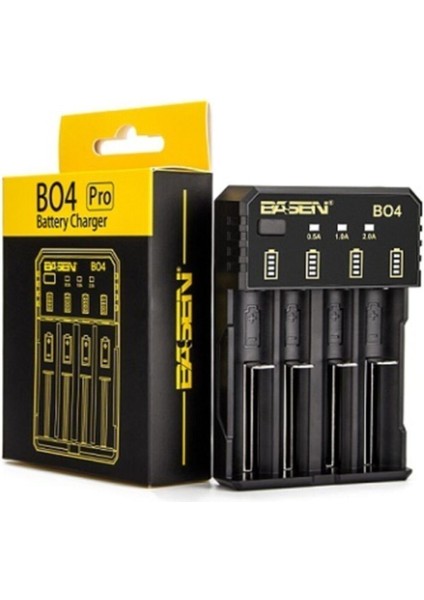 Bo-4 Pro Akıllı Pil Şarj Cihazı 3.7 Lıtyum-Ion ve 1.2 Nı-Mh