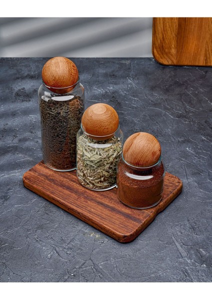 3'lü Ahşap Kapaklı Cam Kavanoz Seti, 500 ml, şık ve kullanışlı saklama çözümleri fiyatları