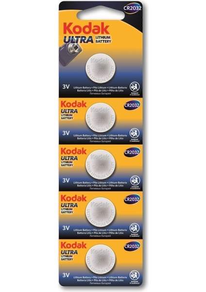 CR2032 Ultra Lityum Pil 5'li Lithium Pil CR2032, 2032 Pil