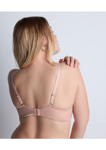 Sound Of Heart Halbschalen Sütye, Altın Detaylı, Lurex Işlemeli fırsatları