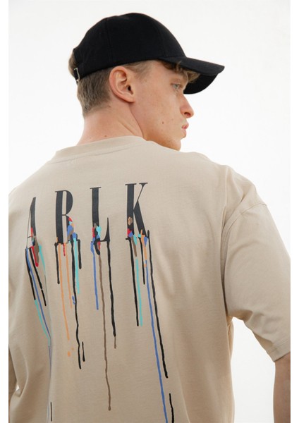 Ablk Baskılı Oversize T-Shirt Bej fiyatları