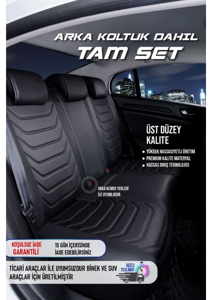 Honda Civic Ies (1997-2001) Uyumlu Tam Set Oto Koltuk Kılıfı Eagle Serisi .3 modelleri