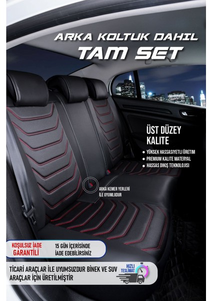 Citroen C4X Hibrit (2022-2024) Uyumlu Tam Set Oto Koltuk Kılıfı Eagle Serisi .5 modelleri