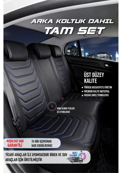 Peugeot 5008 (2022-2024) Uyumlu Tam Set Oto Koltuk Kılıfı Eagle Serisi .6 modelleri
