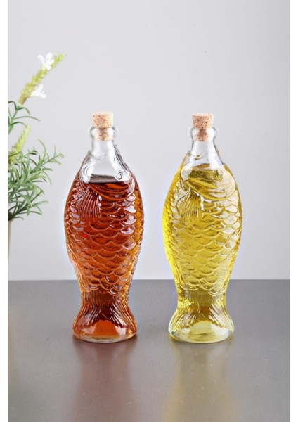 Balık Yağdanlık ve Sirkelik, Renkli, 350 ml, 2'li set