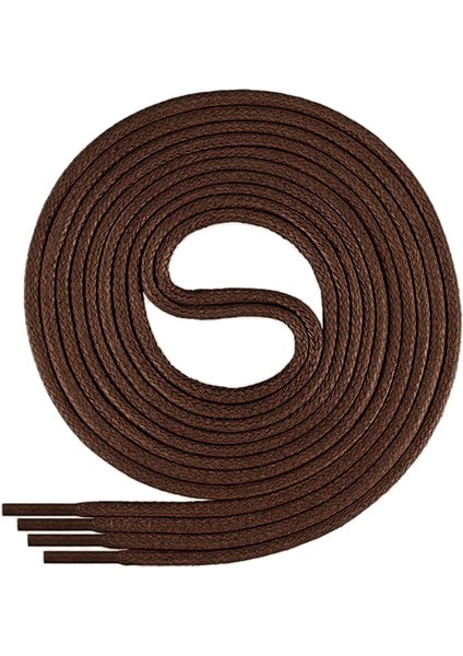 110 cm 4 mm Kahverengi Yuvarlak 1 Çift Ayakkabı Bağcığı