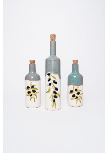 Renkli Seramik Yağdanlık, Şık ve Kullanışlı Mutfak Aksesuarı, 2’li Set, 450 ml