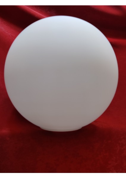 Tekli Glob Avize Camı Beyaz Renkli (Çap: 18.00cm- Duy Yuvası: 7.00cm)