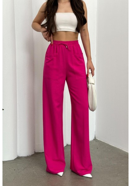 Beli Lastikli Visko Keten Pantalon fırsatları