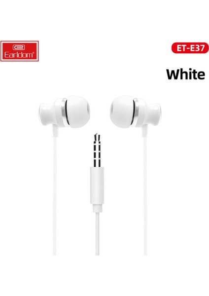E37 1.2m 3.5mm Jaklı Kablolu Kulaklık