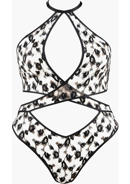 Absolutely Wild Body, Sarmal Dekolteli, Ayarlanabilir Askılı, Kurdele Süslemeli, Bralet ve Düşük Kesimli
