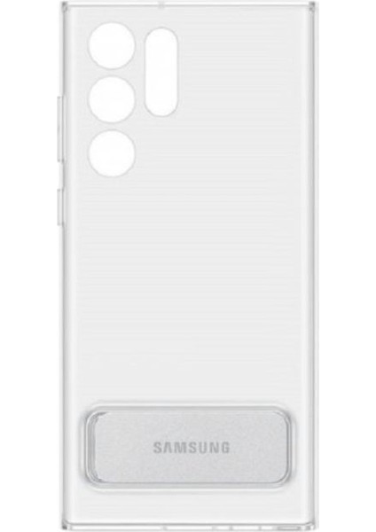 Samsung S22 Ultra Standlı Şeffaf Kılıf EF-JS908
