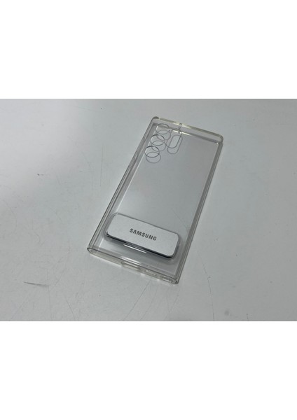 Samsung S22 Ultra Standlı Şeffaf Kılıf EF-JS908