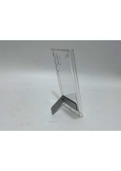 Samsung S22 Ultra Standlı Şeffaf Kılıf EF-JS908