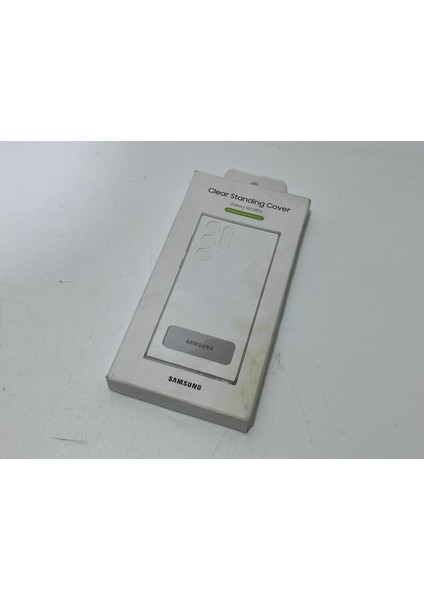 Samsung S22 Ultra Standlı Şeffaf Kılıf EF-JS908