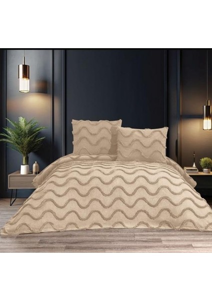 Ekol Pamuklu Çift Kişilik 3 Parça Yatak Örtüsü