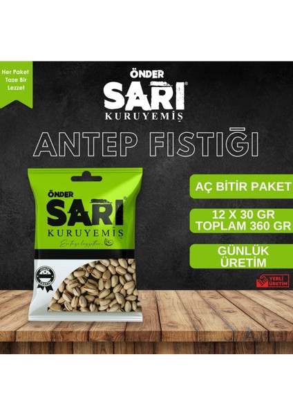 Antep Fıstığı Kuruyemiş 30 gr x 12 Adet Aç Bitir Paket