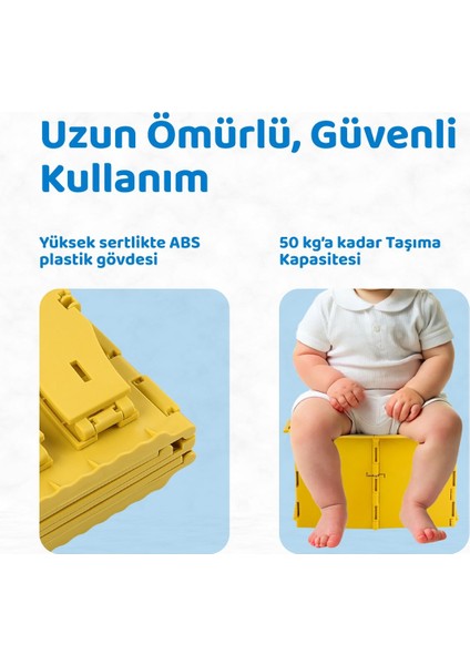 Lazımlık, Portatif Seyahat Tipi Katlanabilir Taşınabilir Çocuk Tuvaleti