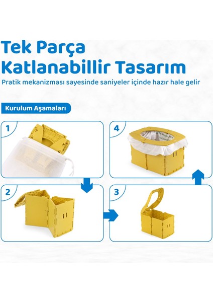 Lazımlık, Portatif Seyahat Tipi Katlanabilir Taşınabilir Çocuk Tuvaleti