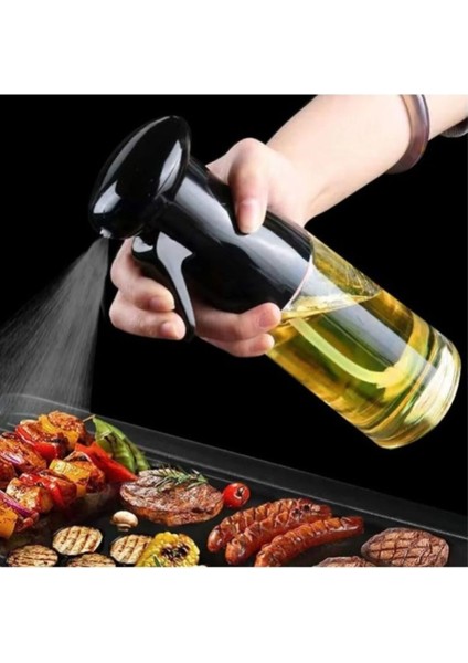 Şık ve pratik cam sprey yağdanlık, 250ml, siyah renk, mutfak aksesuarı