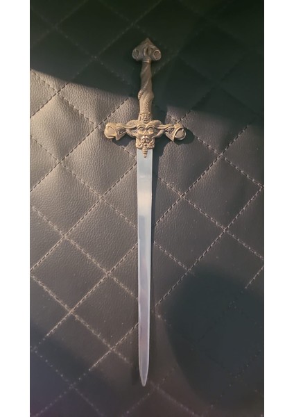 28X7CM Mektup Açacak Kılıç Paslanmaz Çelik Sanatsal Fantastik Sharp Symbol Ejderha Cross 1 Adet