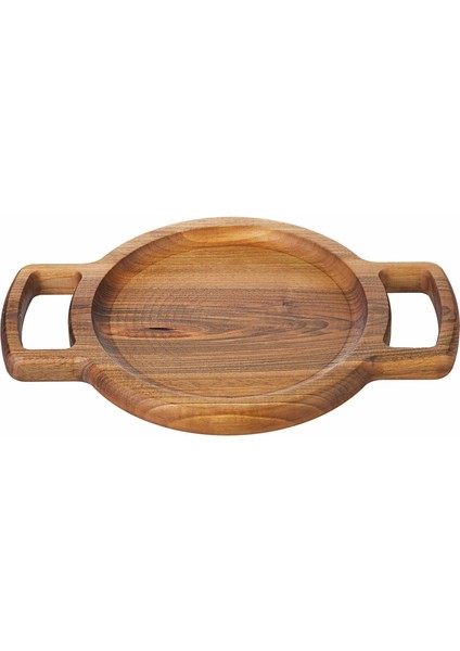 Pirge Çift Kulplu Sunum Tahtası 35X20 (Ceviz)