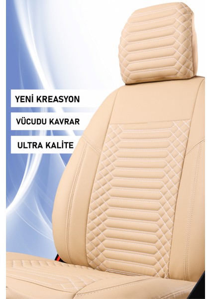 Range Rover Sport Hse (2005-2013) Uyumlu Tam Set Oto Koltuk Kılıfı Dıamond Serisi .7 fırsatları