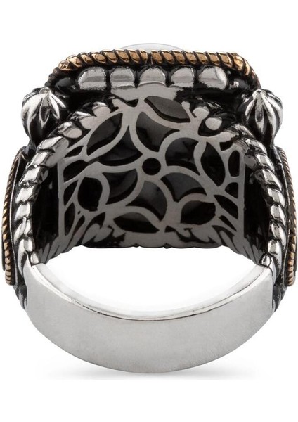 Özel Tasarım Beyaz Firuze Taşlı 925 Ayar Gümüş Yüzük modelleri