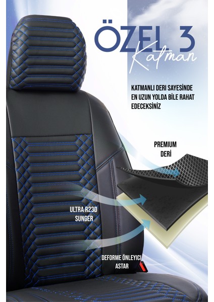 Seat Altea Xl (2007-2013) Uyumlu Tam Set Oto Koltuk Kılıfı Dıamond Serisi .5 fırsatları