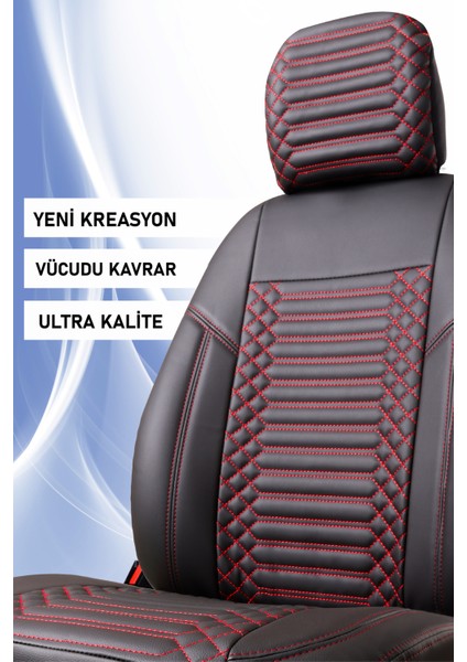 Nissan Navara (2021-2022) Uyumlu Tam Set Oto Koltuk Kılıfı Dıamond Serisi .4 fırsatları