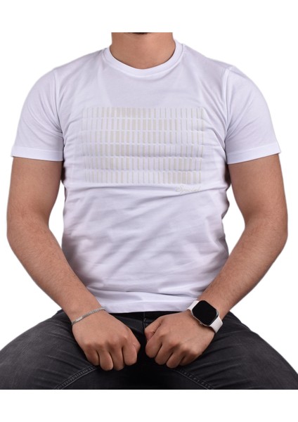 Adv-5000 Bisiklet Yaka Tişört /Beyaz/M fiyatları
