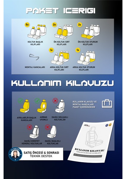 Hyundai Matrix (2000-2009) Uyumlu Tam Set Oto Koltuk Kılıfı Dıamond Serisi .3 indirimleri
