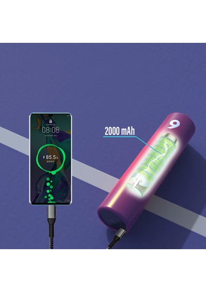 Kablosuz Silindir Bluetooth Hoparlör Speaker Ekstra Bass Ses Bombası 2000 Mah IP65 Su Geçirmez