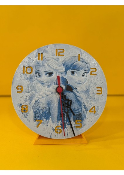 Elsa ve Anna Dekoratif (Duvar - Masa) Saati
