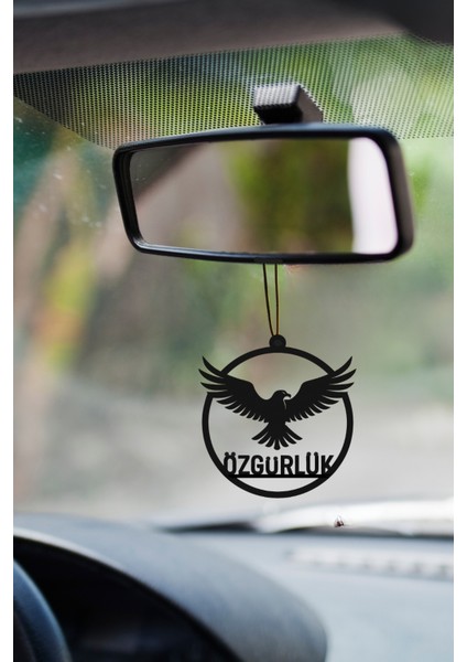Kartal Figürlü "özgürlük" Yazılı Metal Araba Dikiz Ayna Süsü | Oto Aksesuar fiyatları