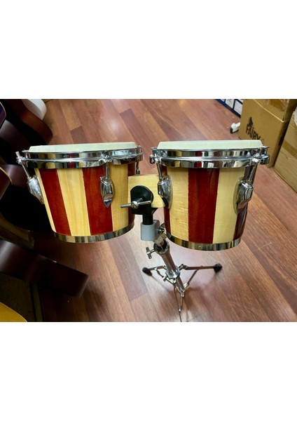 Hayvan Derili Ağaç Bongo 7'' ve 8'' Çap Kod 0297 modelleri