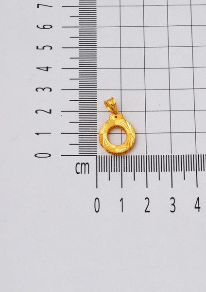 Üç Boyutlu Ö Harfi 22 Ayar Kolye Ucu