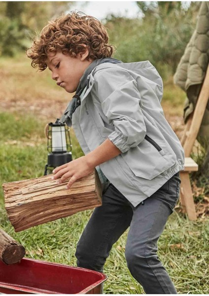 Yazlık Erkek Çocuk Slim Fit Pantolon - Koyu Antrasit