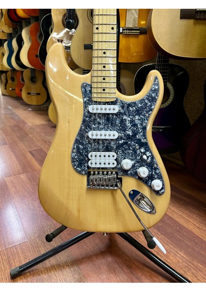 Naturel 2 Sıngle 1 Humbucker Elektro Gitar-Kılıf Kablo Pena Dahil