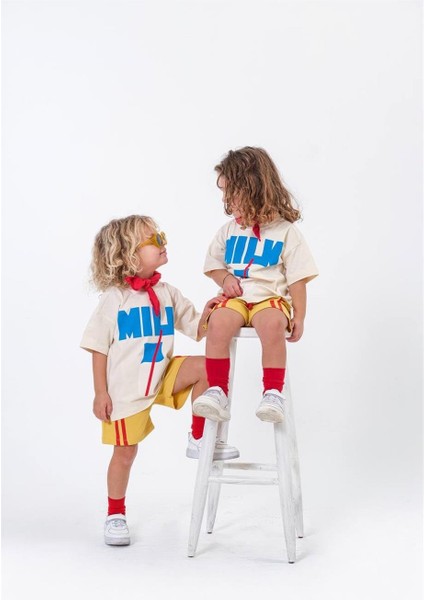 Unisex Laci'el Paris Milk Alt-Üst Takım Krem