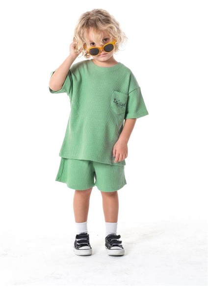 Erkek Çocuk La'ciel Paris Gofre Alt-Üst Takım Yeşil fiyatları