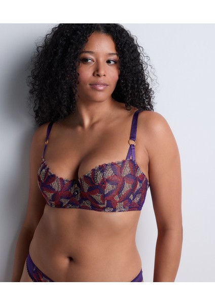 Life Celebration Yarım Kaplı Sütyen, Balenli, Lurex Detaylı, Renkli Işlemeli fırsatları