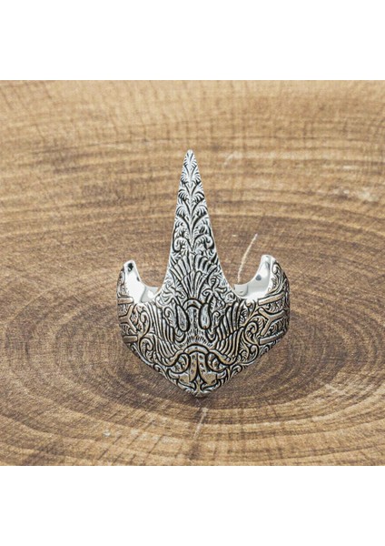 925 Ayar Gümüş Özel Selçuklu Kartallı Zihgir Yüzüğü fırsatları
