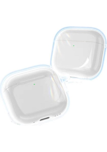 Apple AirPods 4 Kılıf Şeffaf Kristal Silikon Uyumlu Airbag 14 Kılıf-Şeffaf