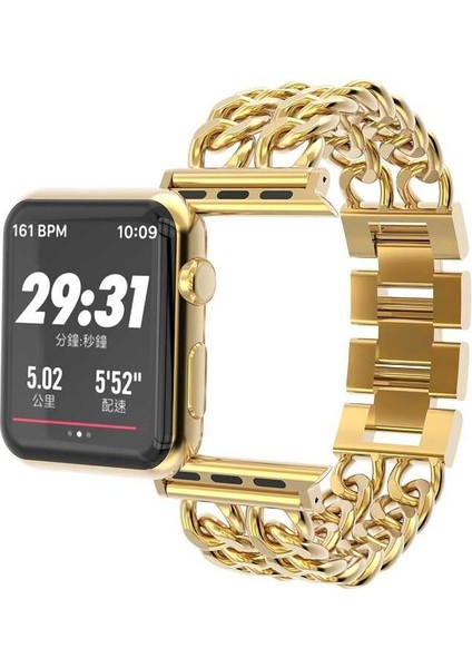 ​​​Watch Ultra 49MM Kordon Cowboy Metal Strap Kayış - Gold fiyatları