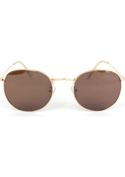 Risus Unisex Siyah Yuvarlak Oval Camlı Guneş Gözlüğü