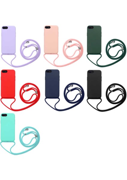 Apple iPhone 8 Plus Kılıf Tuva Ropi Kapak-Turkuaz