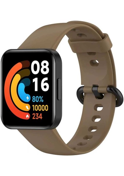 Xiaomi Redmi Watch 2 Lite Uyumlu Klasik Kordon - Kahverengi