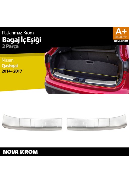 Nissan Qashqai 2 Krom Bagaj Iç Eşiği 2014-2017