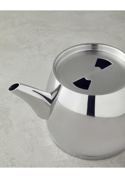 Mini paslanmaz çelik çaydanlık, şık tasarım, pratik kullanım, 0.65-1.20 L, Bej renk